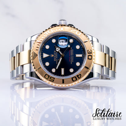 Rolex Yacht-Master 40MM 16623 Half Gold Blue Dial 2016 Apr