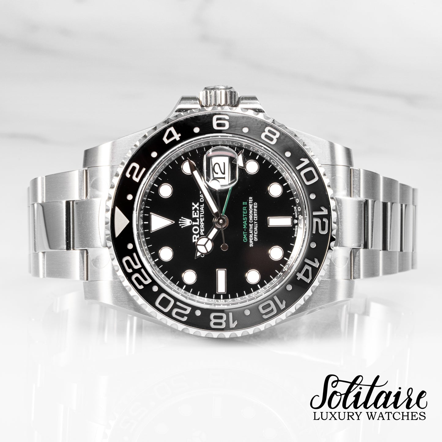 BRAND NEW Rolex GMT Master II Bruce Wayne Oyster 126710GRNR