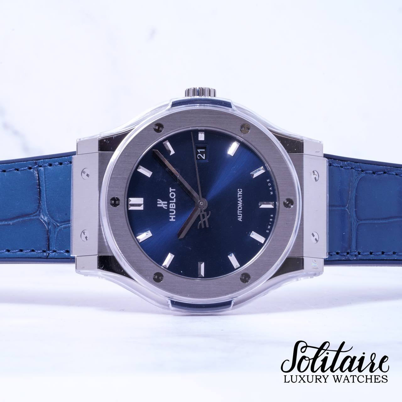 BRAND NEW Hublot Classic Fusion Blue 542.NX.7170.LR