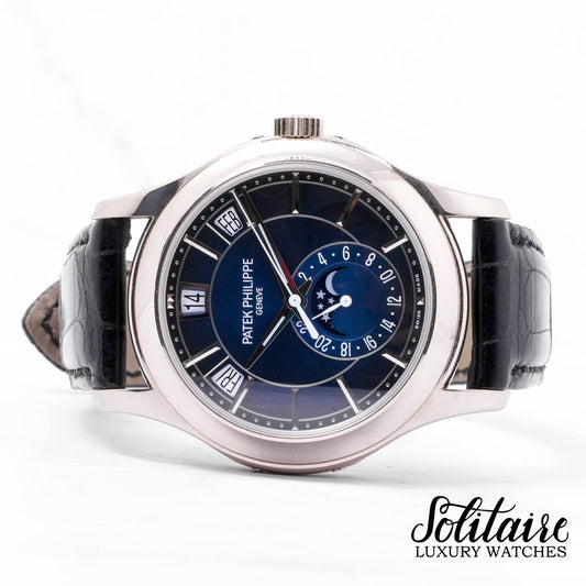 LIKE NEW Patek Philippe Complications Annual Calendar White Gold 5205G-013